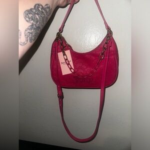 Juicy Couture Fuchsia Shoulder Bag OR Crossbody with Chain